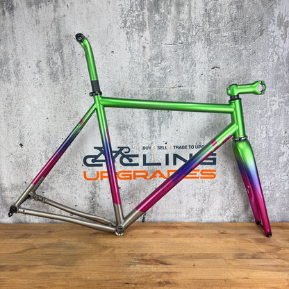 2021 Mosaic GT-1 AR Titanium 56.5cm Enve Chris King Gravel Bike Frameset 700c
