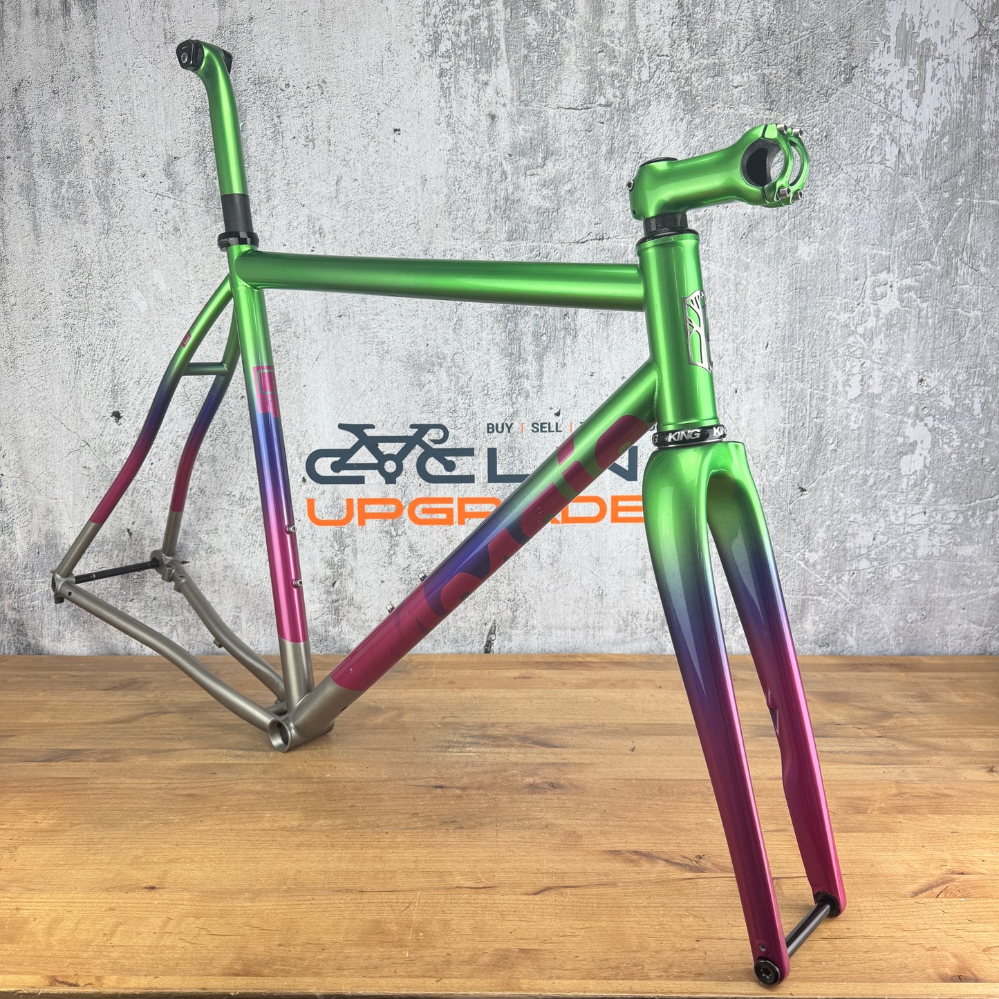 2021 Mosaic GT-1 AR Titanium 56.5cm Enve Chris King Gravel Bike Frameset 700c