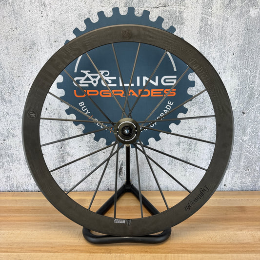 Lightweight Meilenstein 24D Schwarz Carbon Clincher Disc Front Wheel 700c 642g