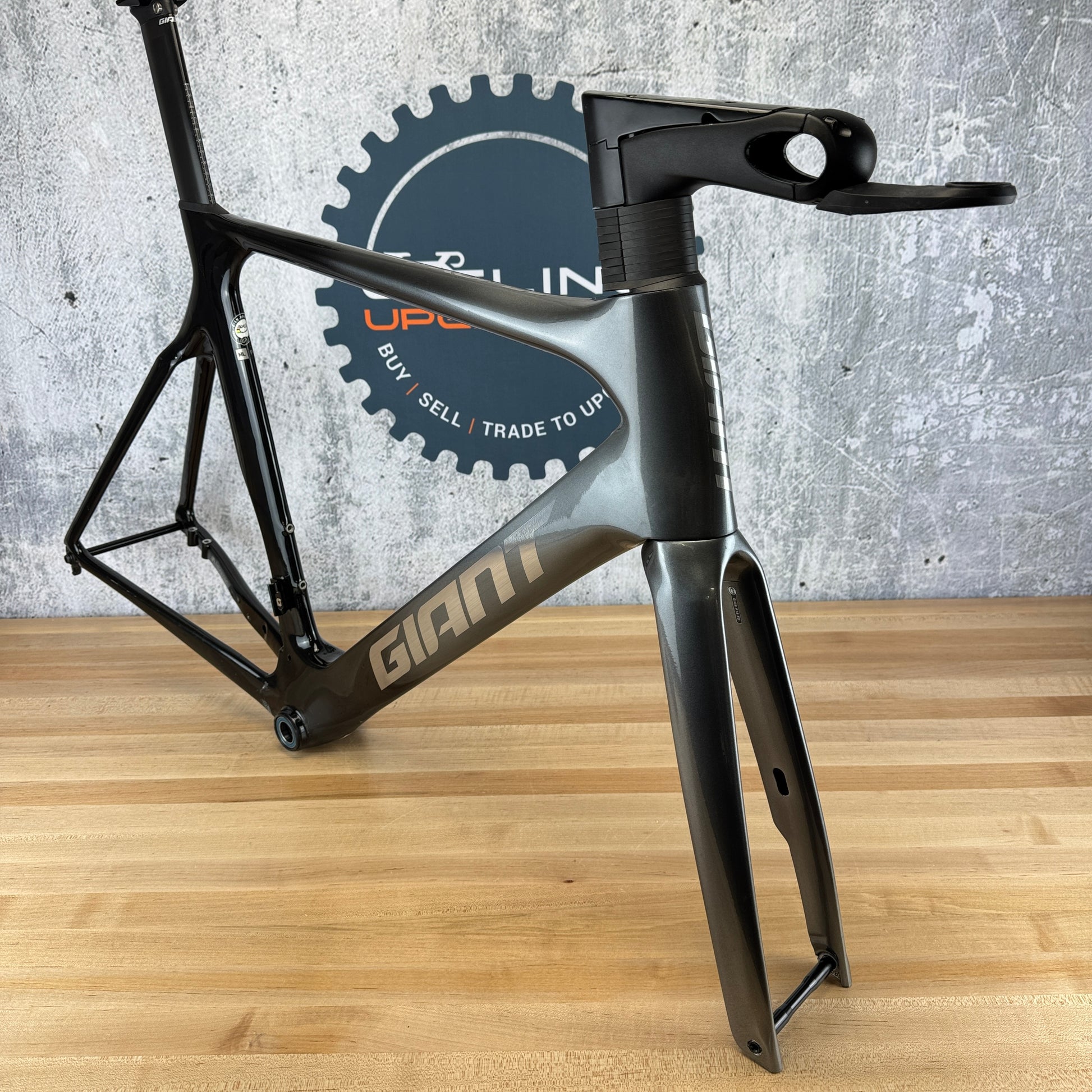 2020 Giant Propel Advanced M/L 57cm Carbon Disc Frameset 700c + Stem –