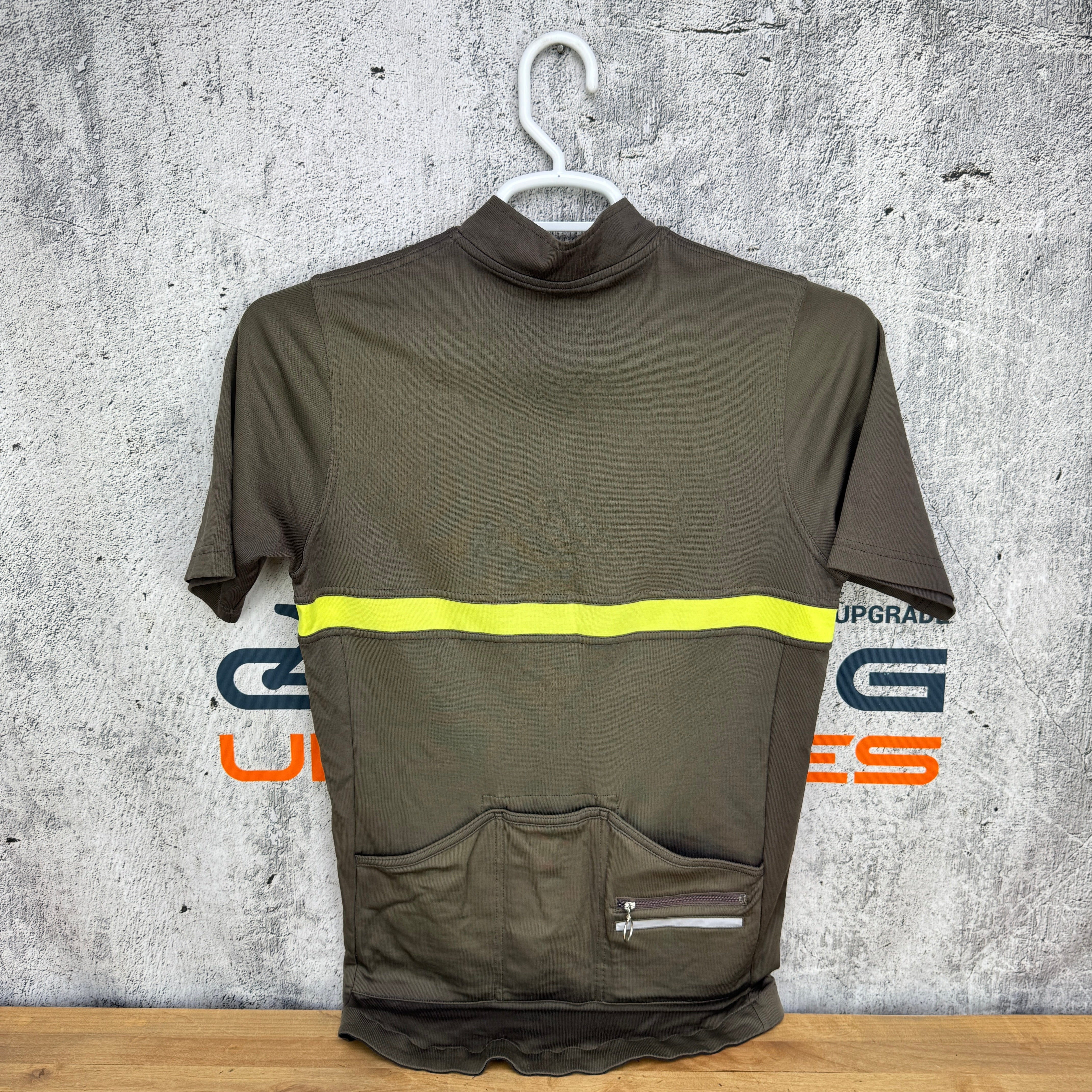 Rapha Short Sleeve Merino Wool Blend Men's Large Brown Cycling