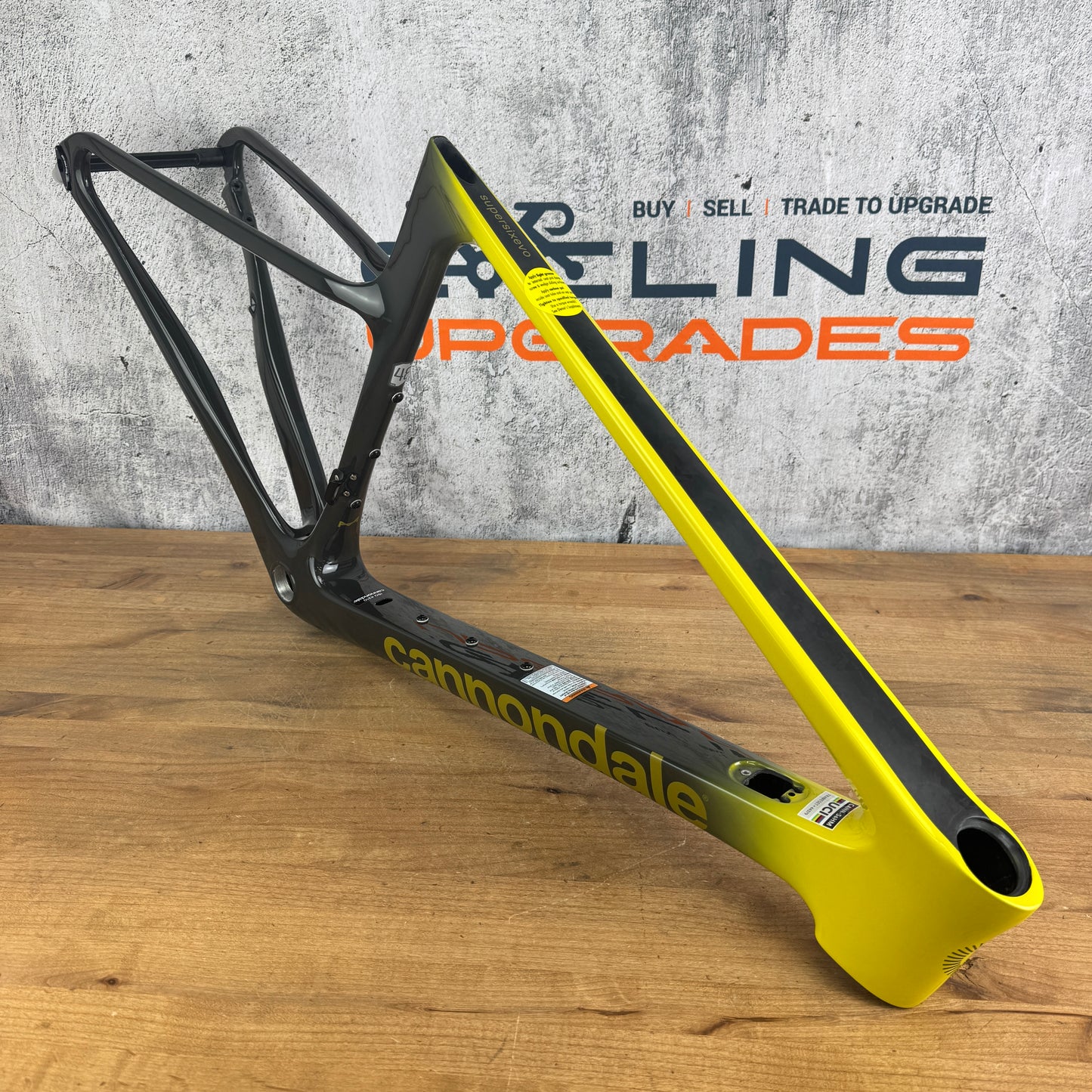 New! Cannondale SuperSix EVO Hi-Mod 48cm Carbon Disc Frameset 700c Laguna Yellow