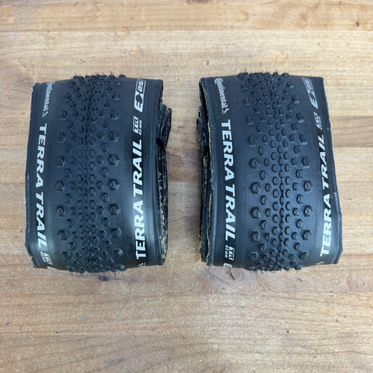 Low Mile! Pair Continental Terra Trail 700c x 45mm Tubeless Gravel Bike Tires