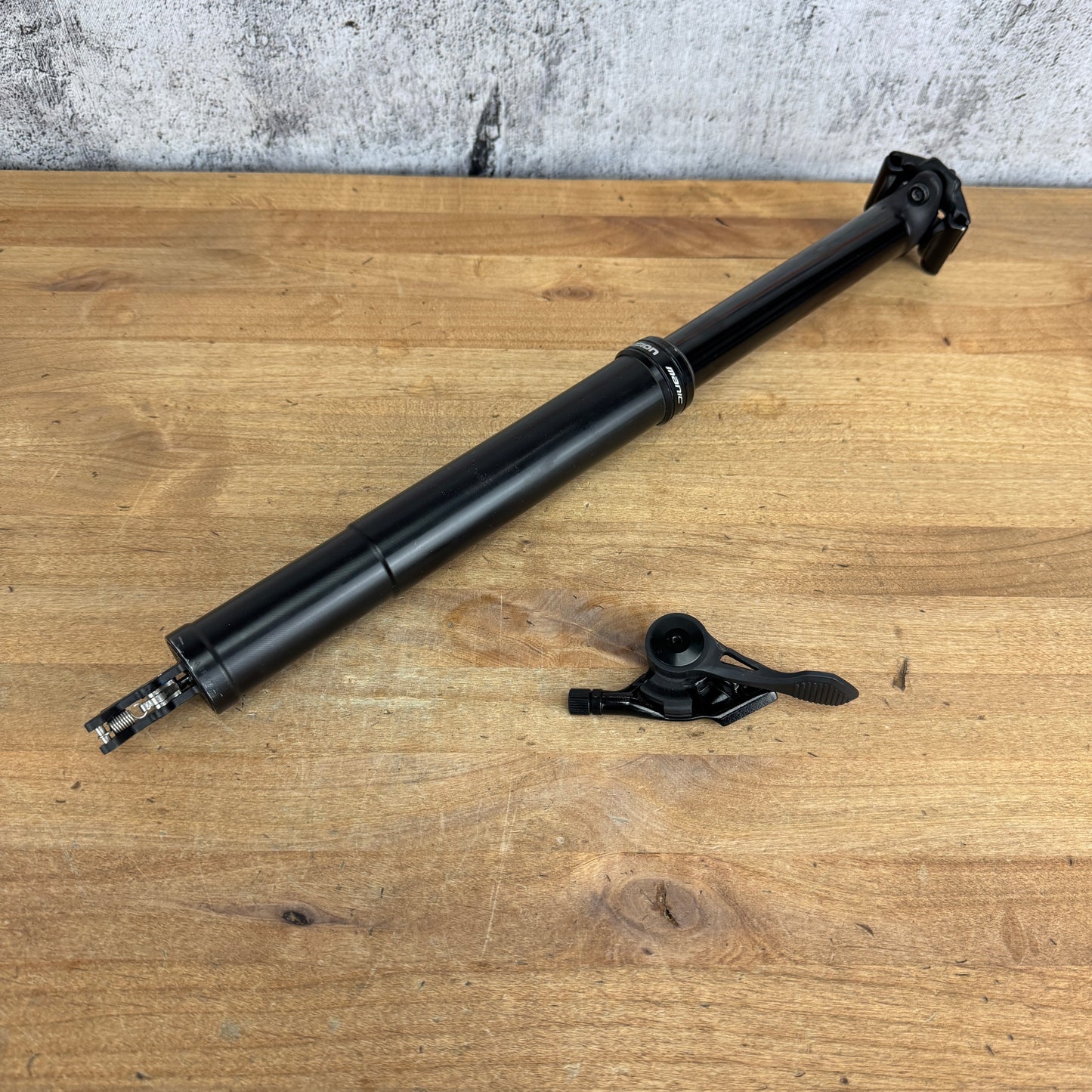 Low Mile! X-Fusion Manic 34.9mm 150mm Travel Dropper MTB Bike Seatpost + Remote