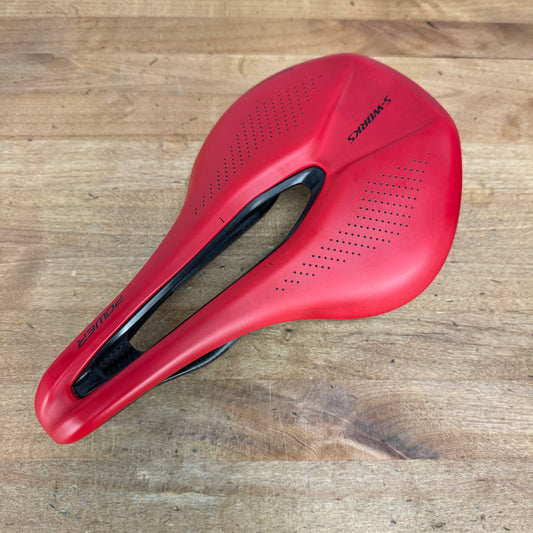 Low Mile! Specialized S-Works Power Red 143mm 7x9mm Carbon Rails Saddle 161g