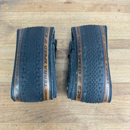 Pair Continental Terra Speed TR 700c x 40mm Tubeless Gravel Bike Tires