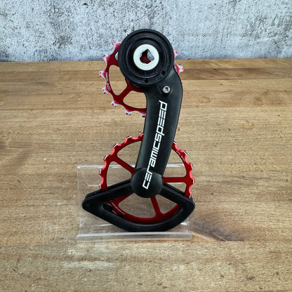 Low Mile! Ceramicspeed OSPW Red fits Red D1/Force D1+Red E1 Rear Derailleur Cage