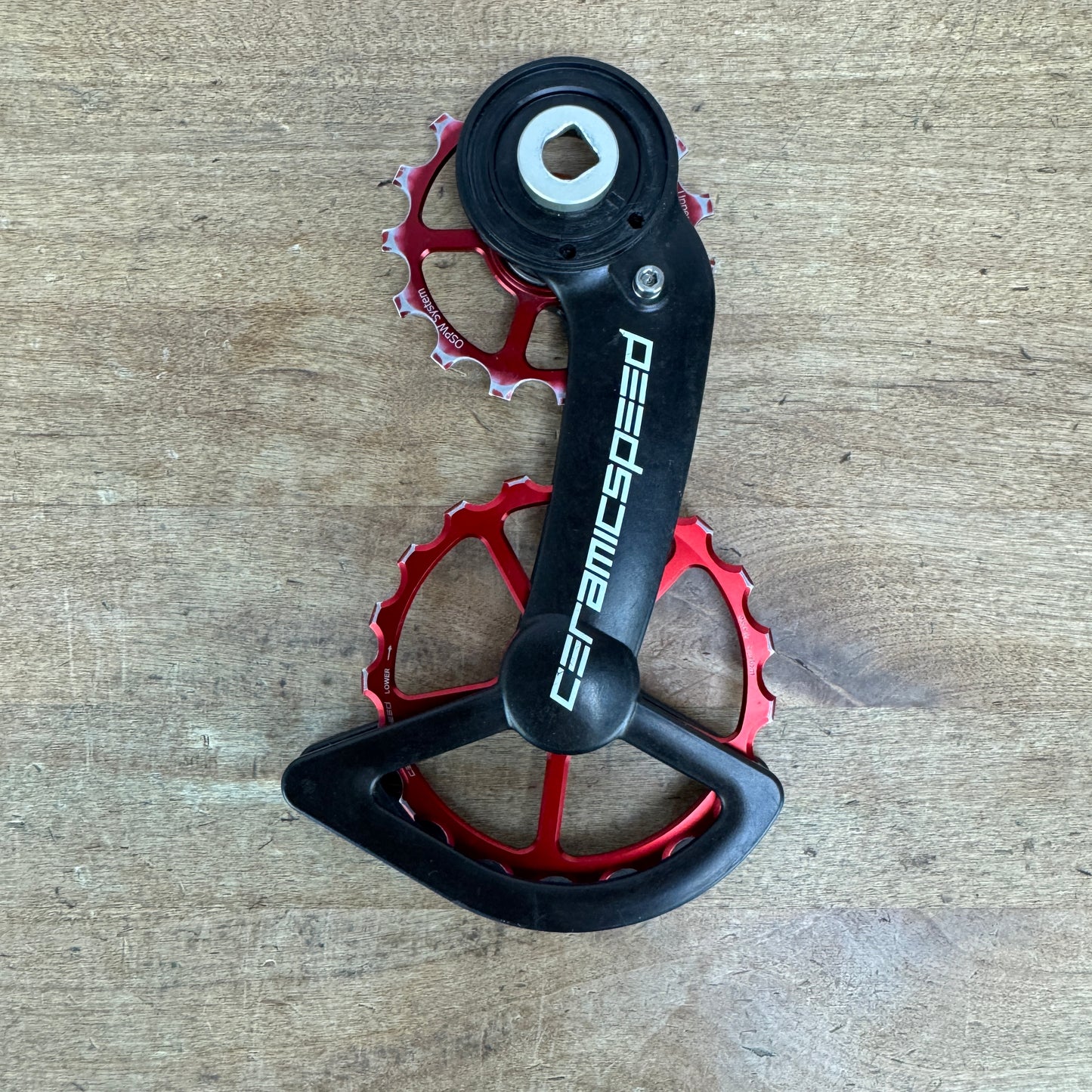 Low Mile! Ceramicspeed OSPW Red fits Red D1/Force D1+Red E1 Rear Derailleur Cage