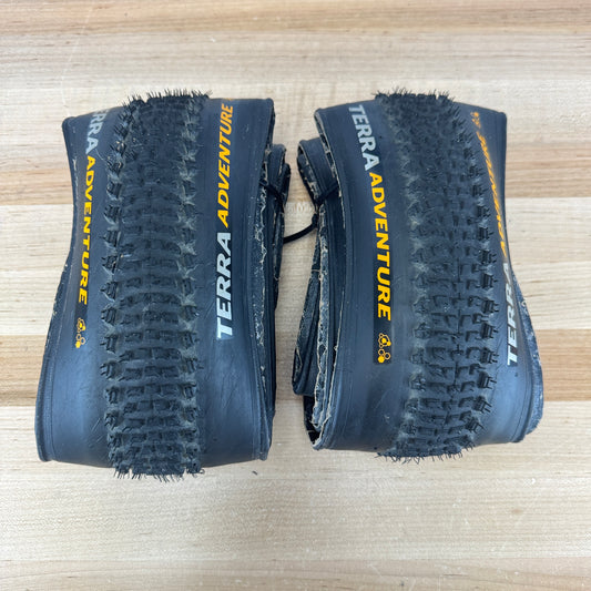 Ridden Once! Pair Continental Terra Adventure 700c x 45mm Gravel Bike Tires