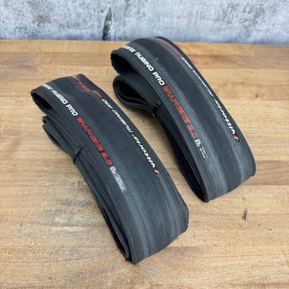 Pair Vittoria Rubino Pro Graphene 2.0 700c x 25 Clincher Bike Tires