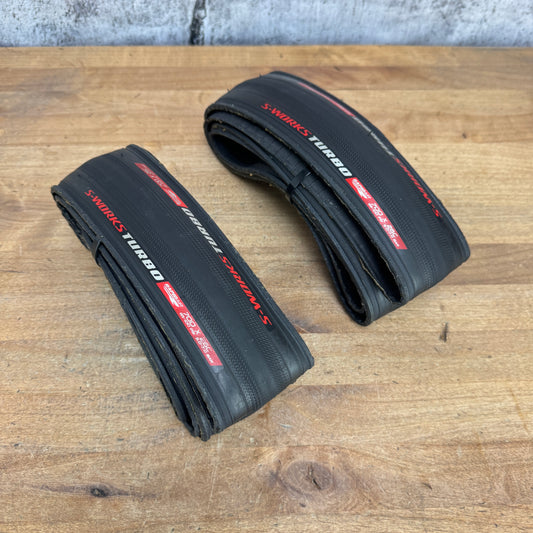 Pair Specialized S-Works Turbo 700c x 26 Rapid Air Tubeless Bike Tires