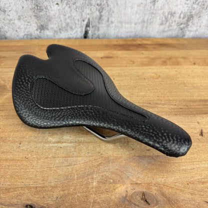 New! Infinity Adventure A1X Black Marine Vinyl 7x7mm Stainless Rails Bike Saddle
