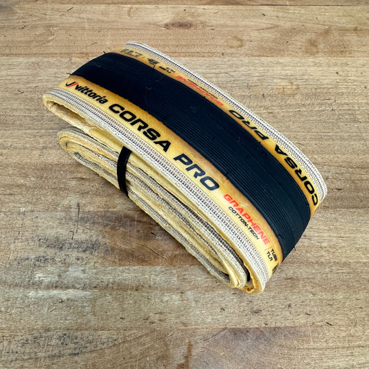 Low Mile! Vittoria Corsa Pro Graphene 700c x 28mm Tubeless Gumwall Single Tire