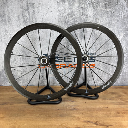Lightweight Meilenstein Gen IV 16/20 Carbon Clincher Wheelset Rim Brake 1223g