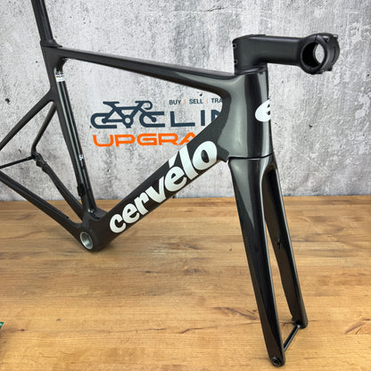 Low Mile! 2022 Cervelo Soloist 54cm Carbon Disc Frameset 700c Black Embers 1982g