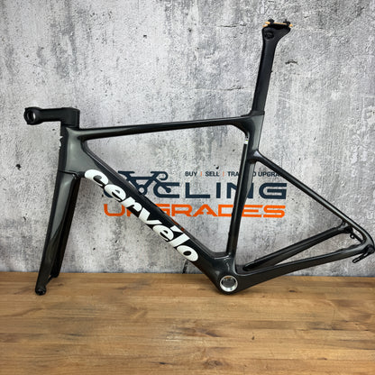 Low Mile! 2022 Cervelo Soloist 54cm Carbon Disc Frameset 700c Black Embers 1982g