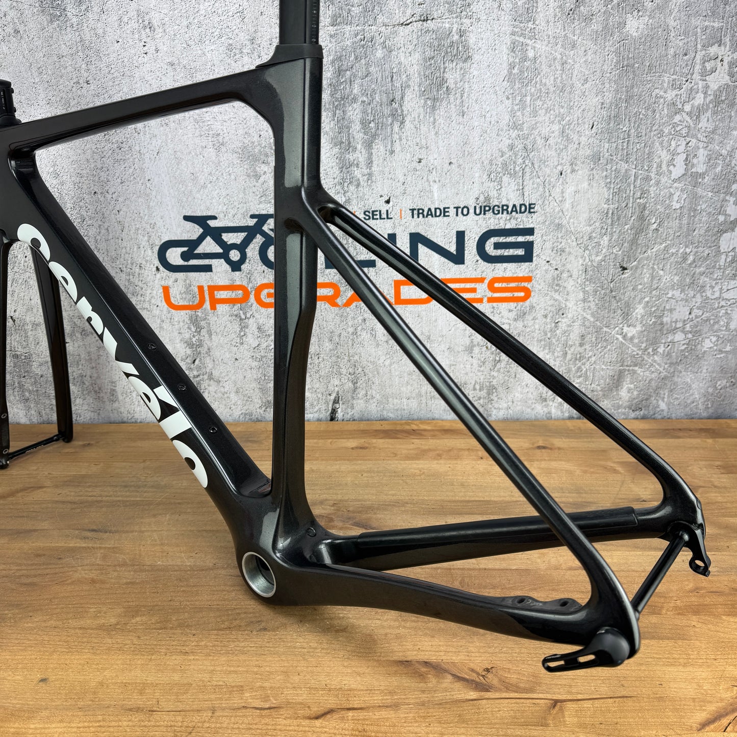 Low Mile! 2022 Cervelo Soloist 54cm Carbon Disc Frameset 700c Black Embers 1982g