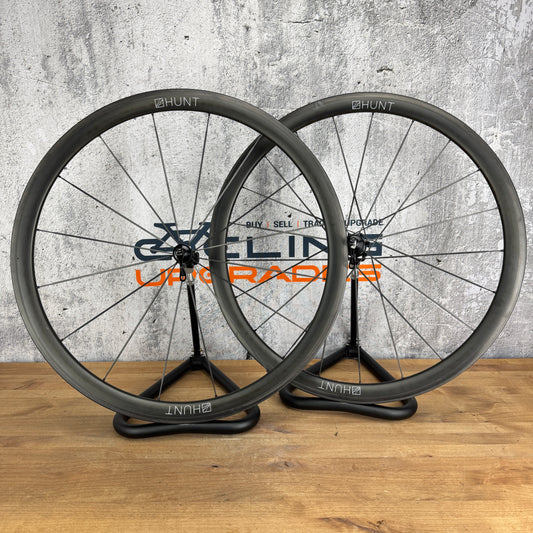 2023 Hunt 36 Carbon Tubeless Wheelset 700c Rim Brake UD Carbon Spokes 1317g