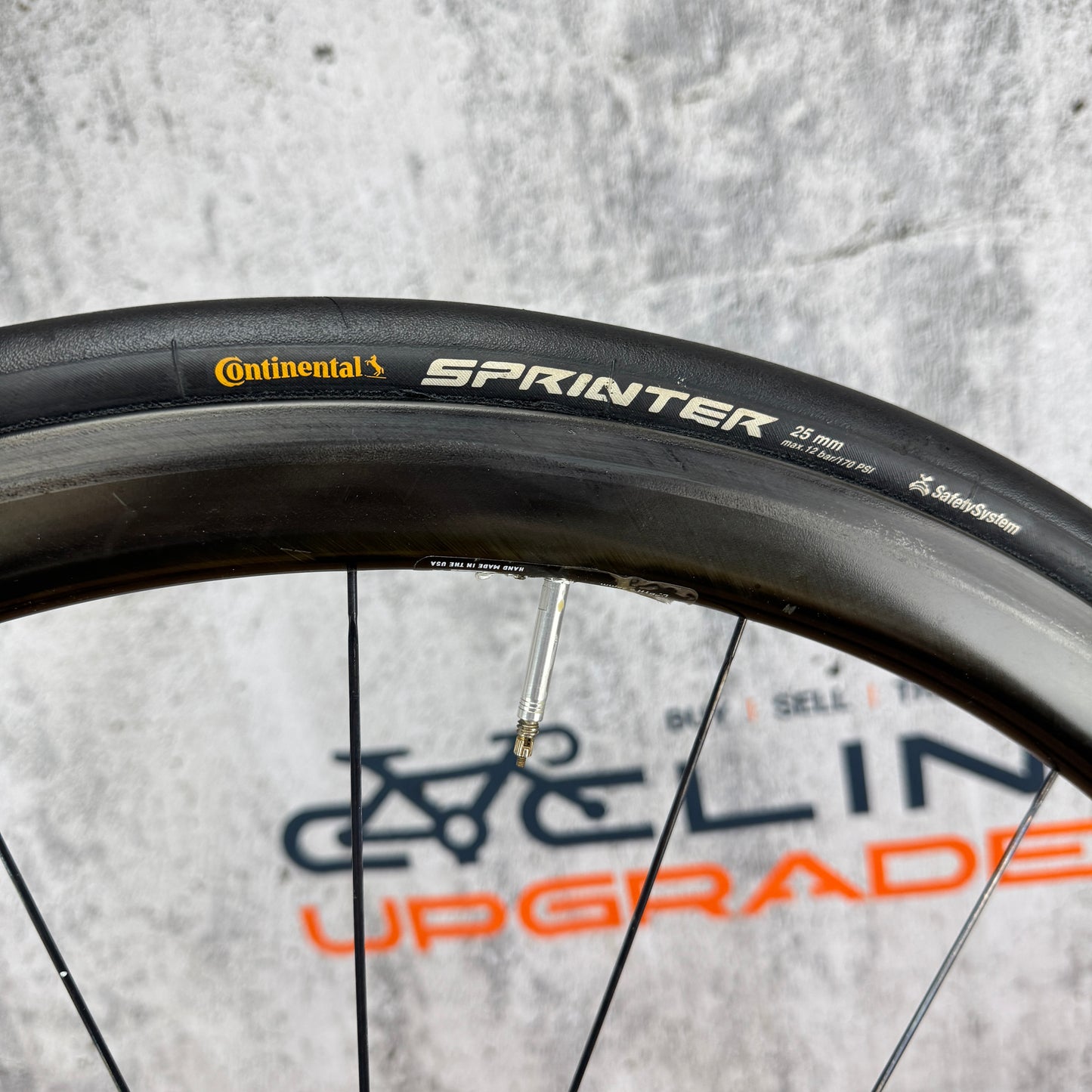 Enve SES 3.4 Carbon Tubular Wheelset 700c Rim Brake Tune Hubs + Continental