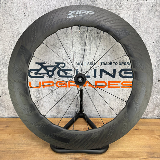 Zipp 858 NSW Carbon Tubeless Hookless Disc Brake Front Wheel 700c 726g