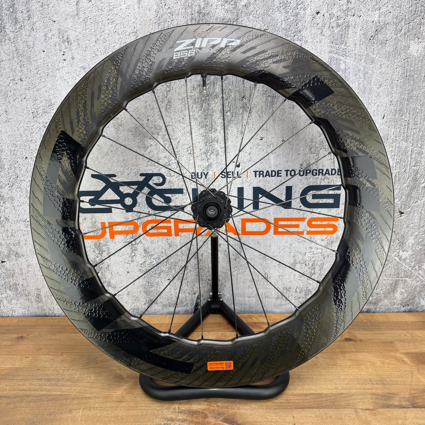 Zipp 858 NSW Carbon Tubeless Disc Brake TT/Tri Rear Wheel 700c 928g