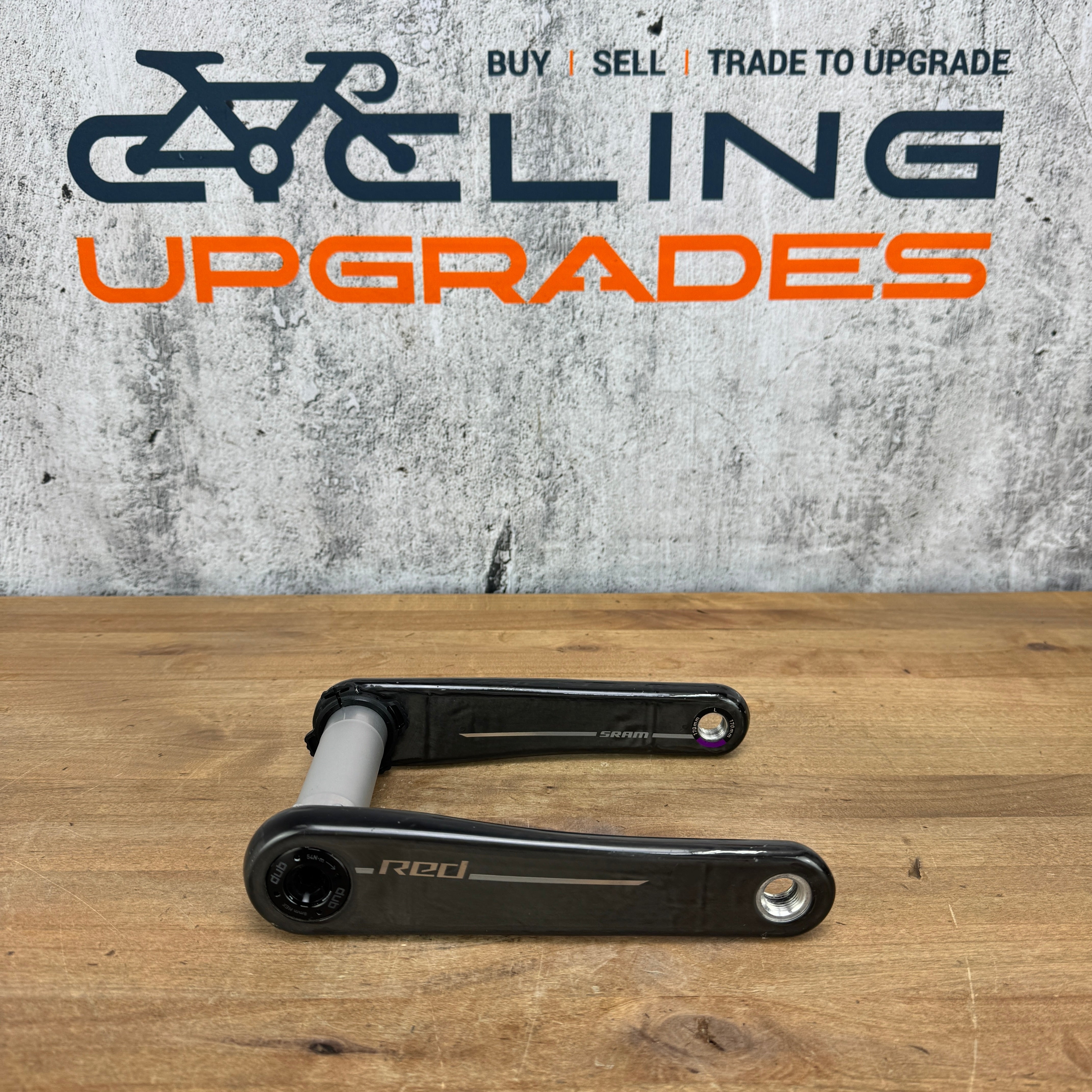 【新品未使用】SRAM Red E1 AXS Crankarm DUB 170 SRAM Red AXS E1 DUB SL 170mm Carbon Bike Crankset Crank Arms 320g