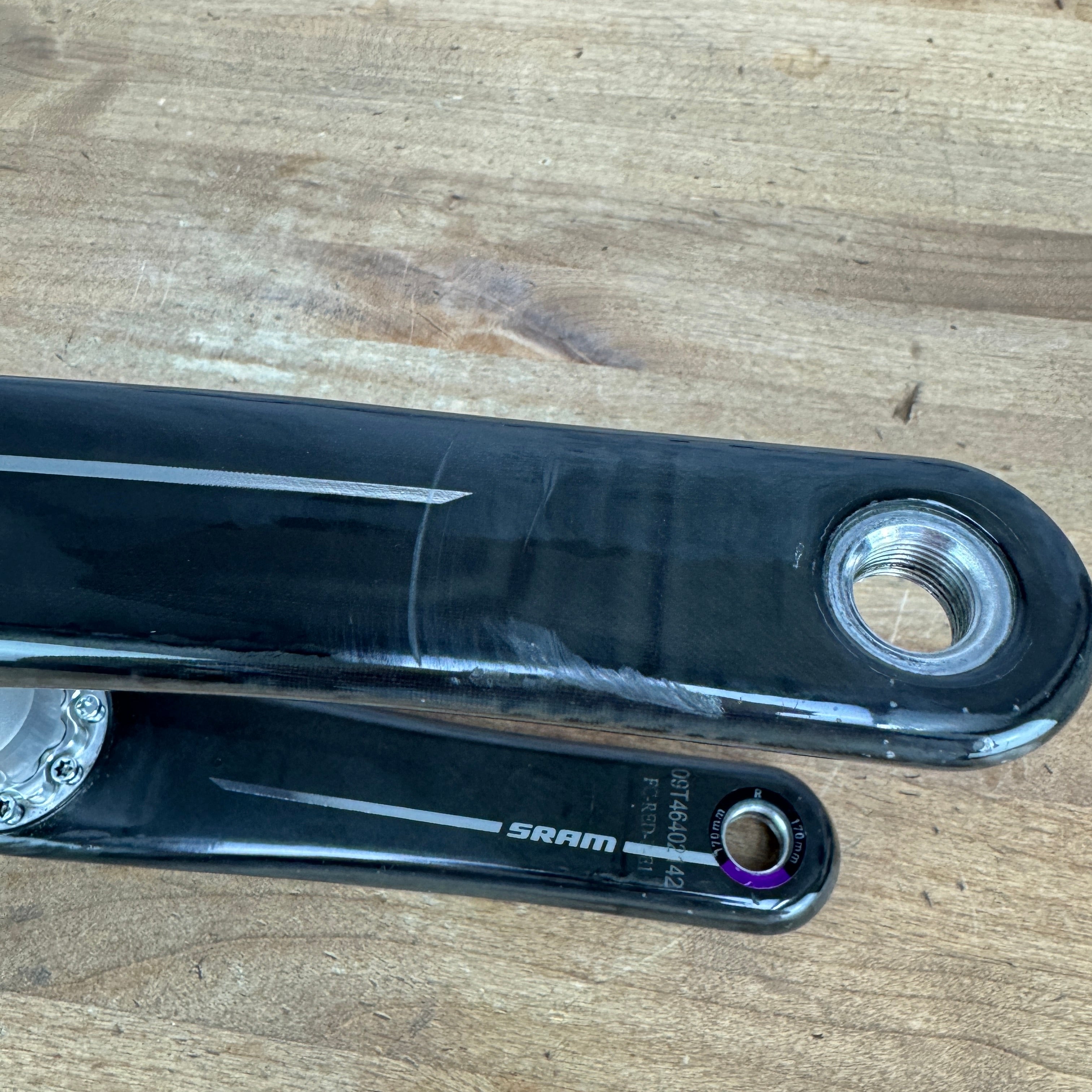 SRAM Red AXS E1 DUB SL 170mm Carbon Bike Crankset Crank Arms 320g