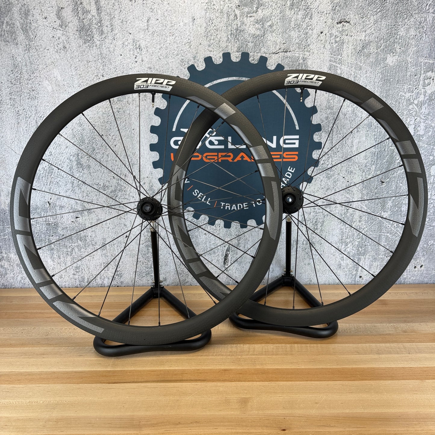 Mint! Zipp 303 Firecrest ZR1 DB Carbon Tubeless Hookless Disc Wheelset 700c 1416g