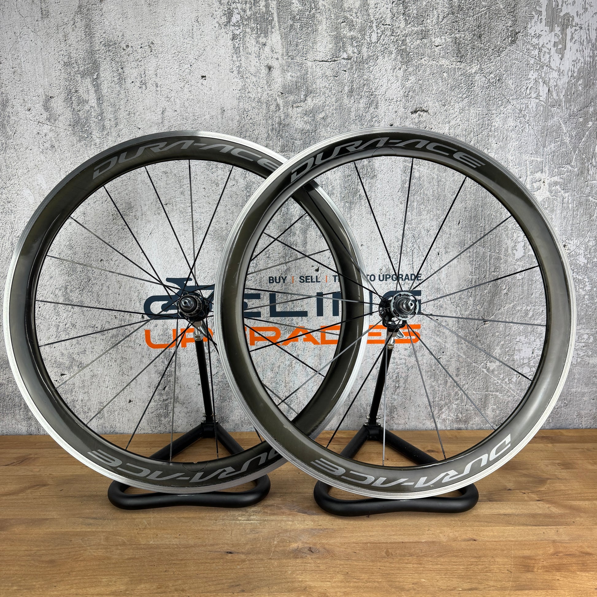 Carbon Shimano Wheelset 700c Clincher Shimano Dura-Ace C40 TL Disc