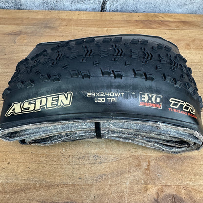 Low Mile! Maxxis Aspen 29" x 2.4" Single Tubeless Mountain Bike Tire 819g