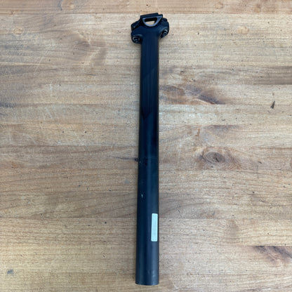 Low Mile!  Black Inc  400mm x 31.6mm Zero Setback Carbon Bike Seatpost 206g
