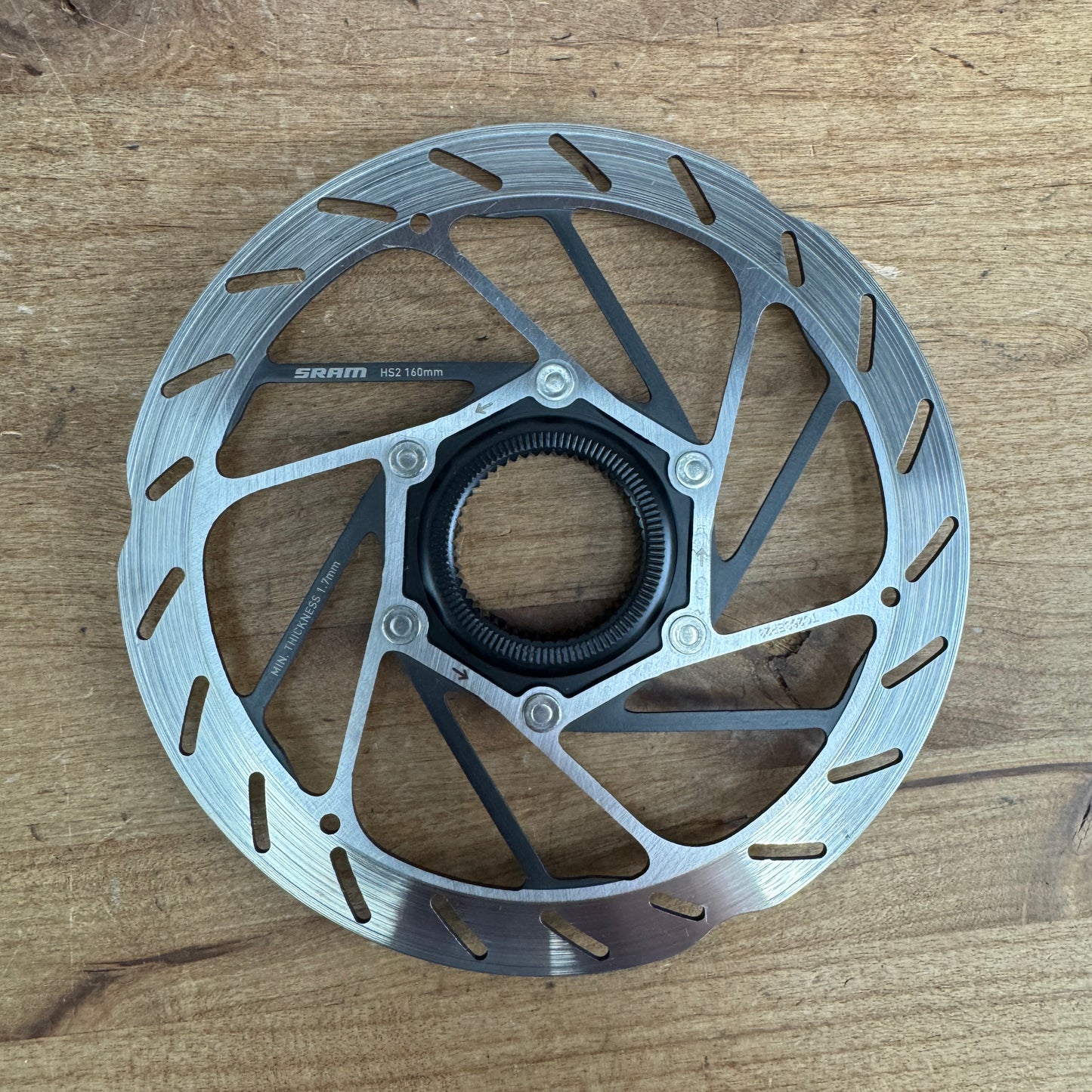 SRAM HS2 160mm Center Lock Disc Brake Rotors 370g