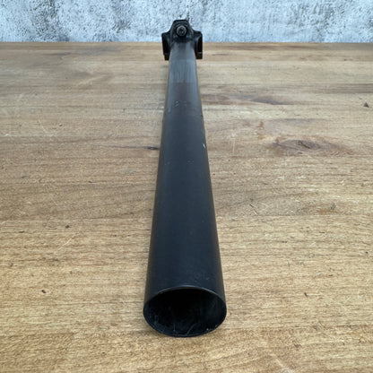 Low Mile!  Black Inc  400mm x 31.6mm Zero Setback Carbon Bike Seatpost 206g