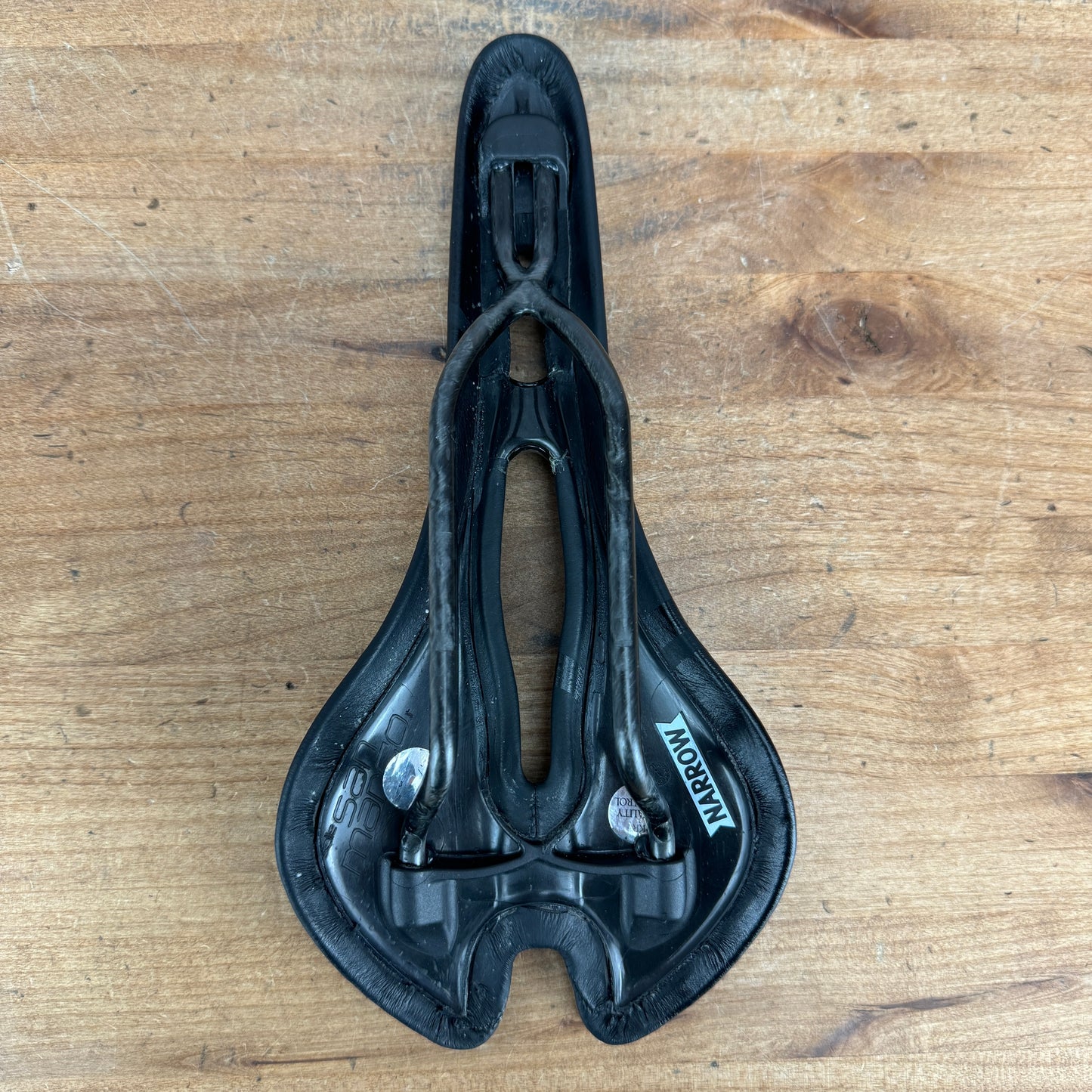 Low Mile! Selle San Marco Aspide FX Narrow 132mm 7x9mm Carbon Rails Bike Saddle