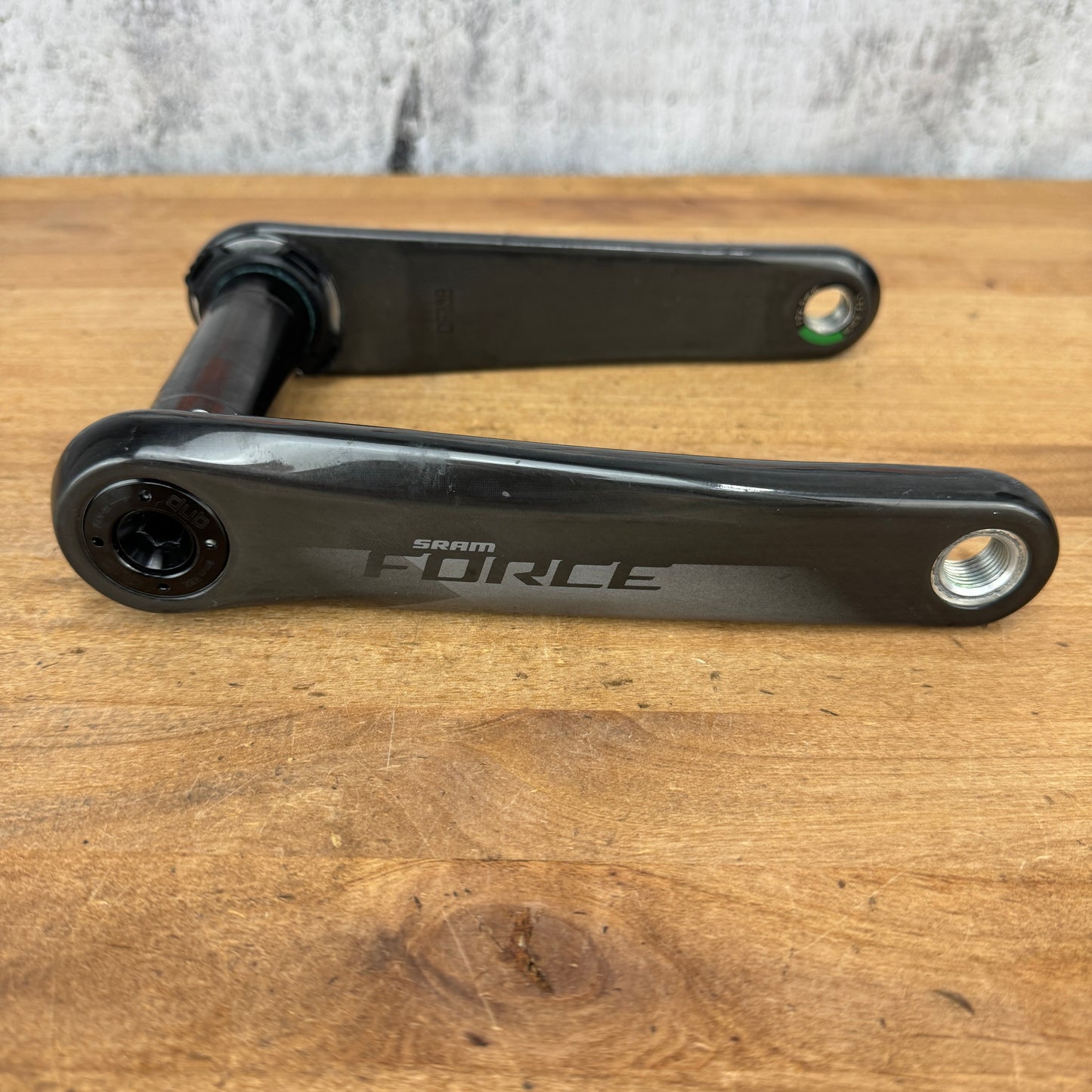 Low Mile! SRAM Force AXS D1 172.5mm Carbon Crankset Crank Arms DUB Spindle 474g