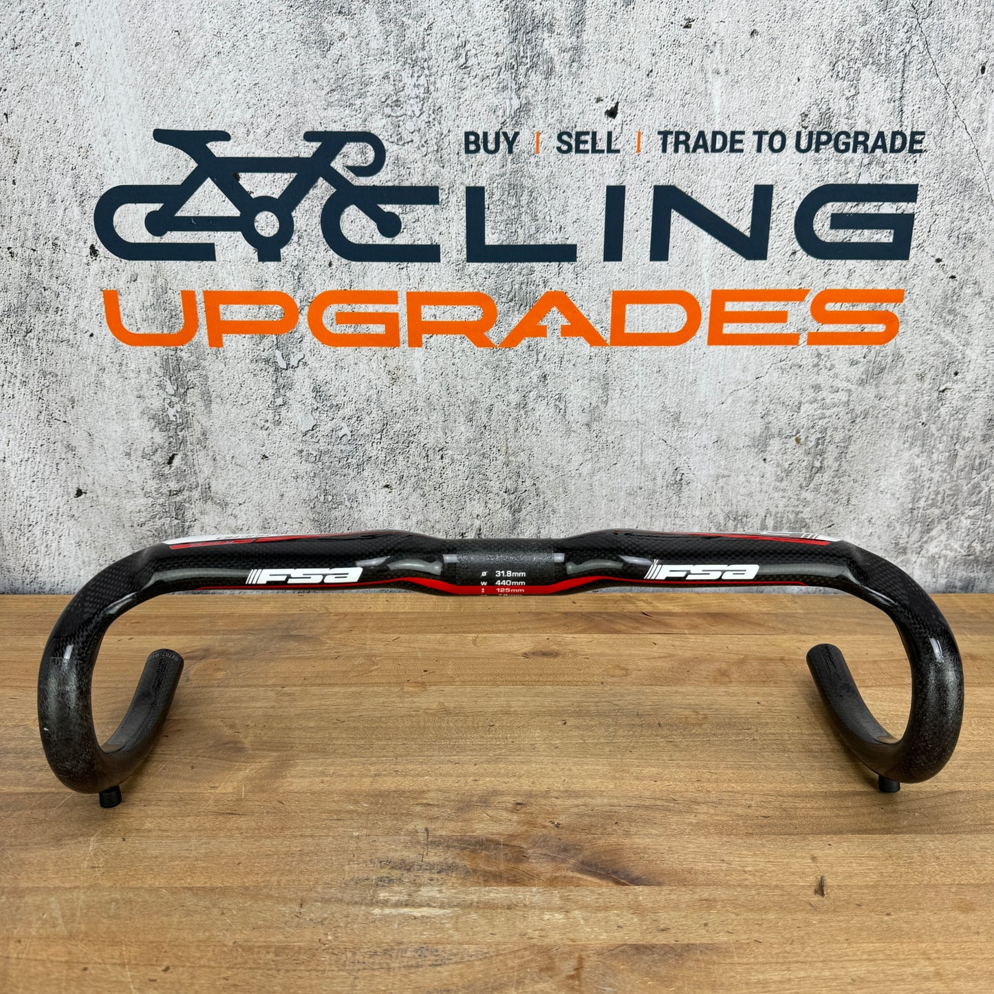 Light Use! FSA K-Wing 44cm 31.8mm Carbon Bike Handlebar 267g