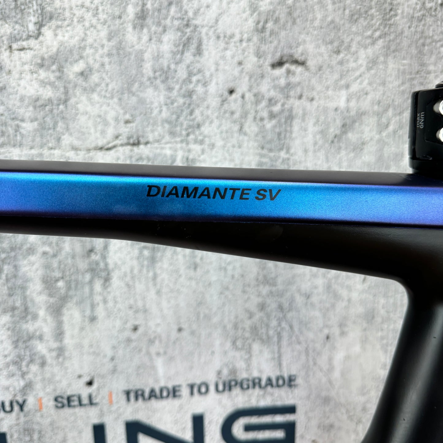 2021 Basso Diamante SV 61cm Carbon Disc Frameset Matt Aurora + Levita Barstem