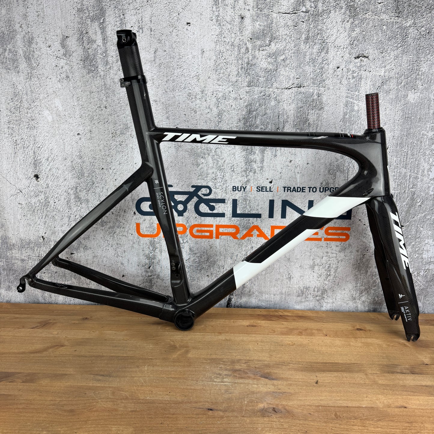2018 Time Scylon TL AKTIV Small 54cm Rim Brake Carbon Frameset 700c 1801g