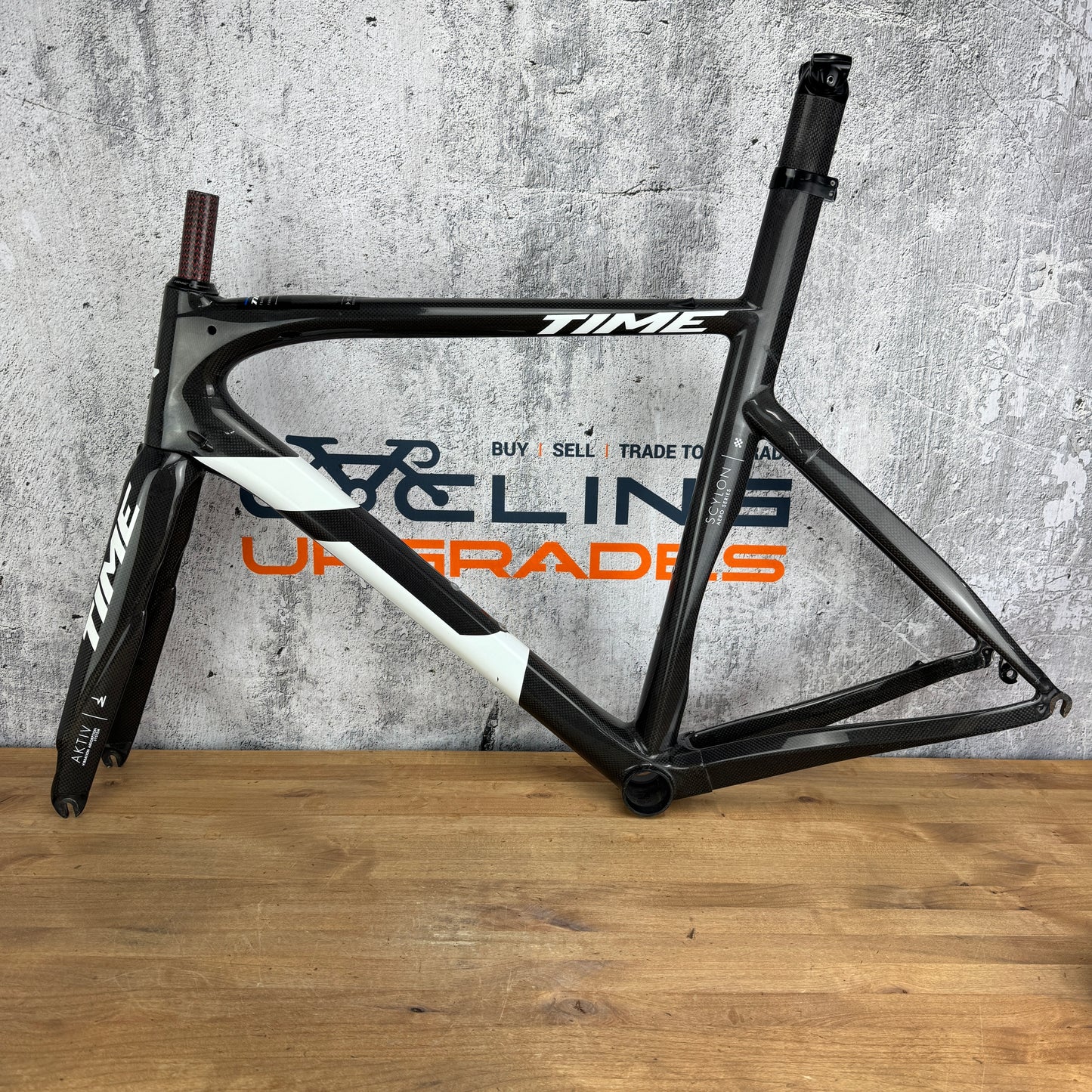 2018 Time Scylon TL AKTIV Small 54cm Rim Brake Carbon Frameset 700c 1801g
