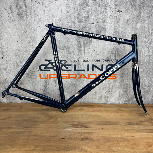 Vintage! Fausto Coppi K14 Reparto Corse Aluminum 54.5cm Rim Brake Frameset 700c