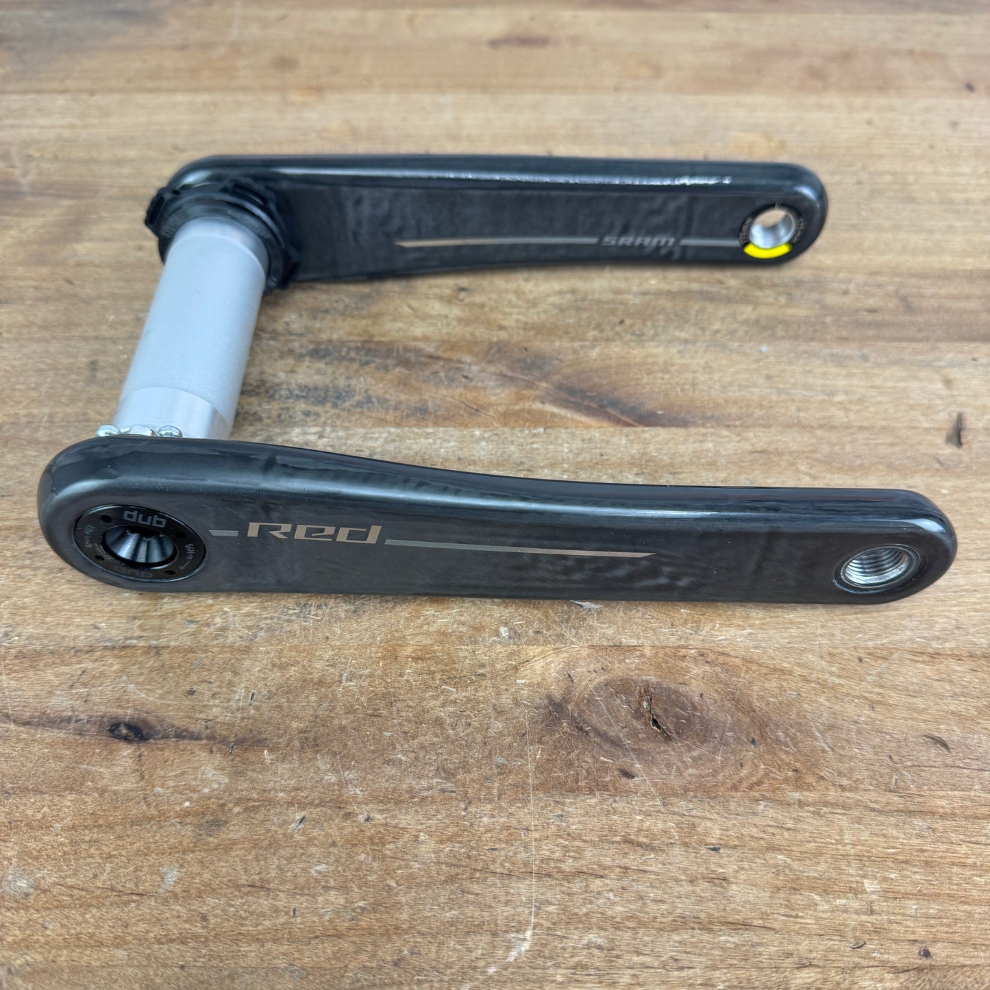 Low Mile! SRAM Red AXS E1 175mm Carbon 8-Bolt Crankset Crank Arms DUB SL 319g