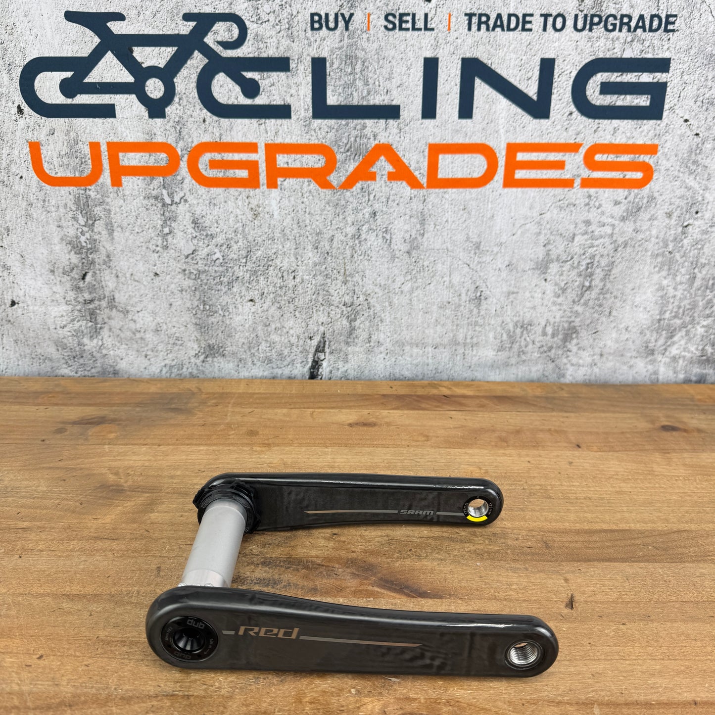 Low Mile! SRAM Red AXS E1 175mm Carbon 8-Bolt Crankset Crank Arms DUB SL 319g