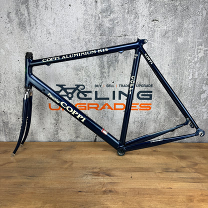 Vintage! Fausto Coppi K14 Reparto Corse Aluminum 54.5cm Rim Brake Frameset 700c