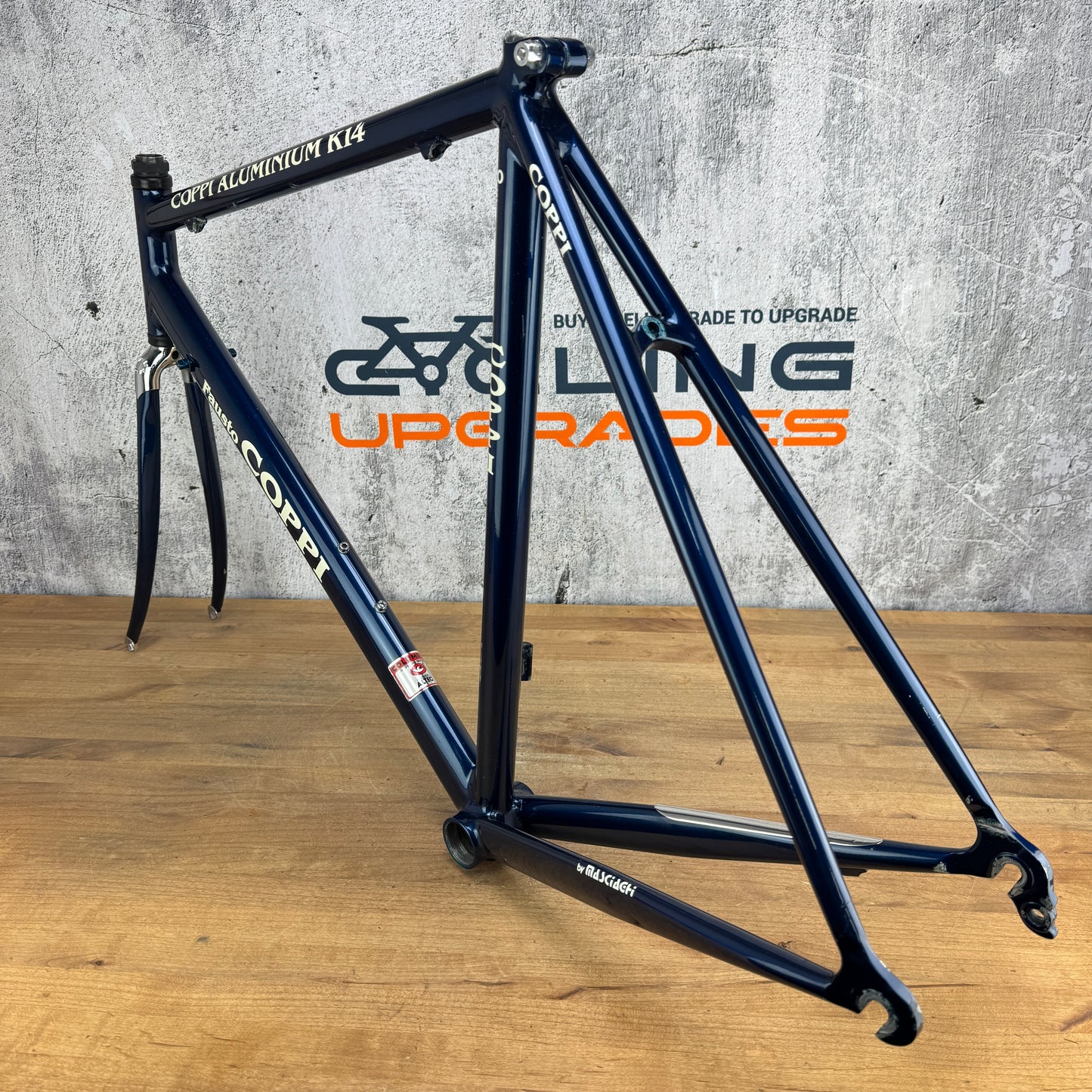 Vintage! Fausto Coppi K14 Reparto Corse Aluminum 54.5cm Rim Brake Frameset 700c