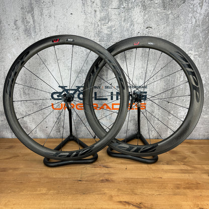 2017 Zipp 303/404 Firecrest Carbon Clincher Wheelset 700c Rim Brake 77 –