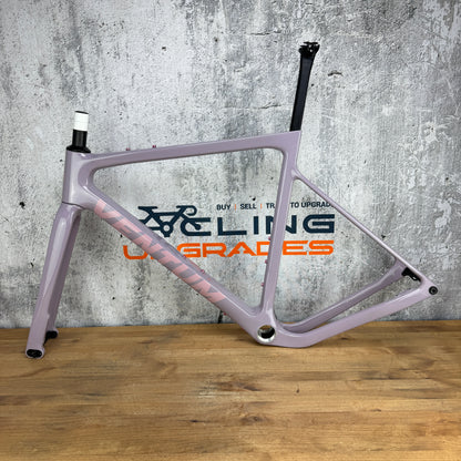 Low Mile! 2022 Ventum GS1 Lilac Medium Carbon Gravel Disc Frameset 700c 2091g