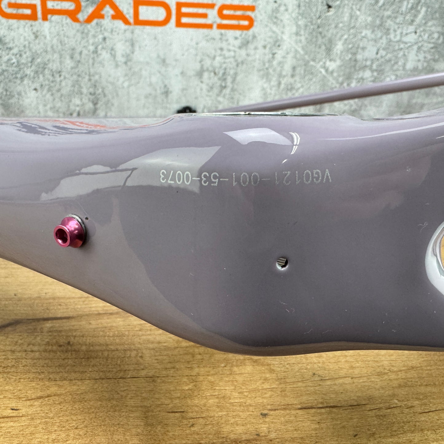 Low Mile! 2022 Ventum GS1 Lilac Medium Carbon Gravel Disc Frameset 700c 2091g