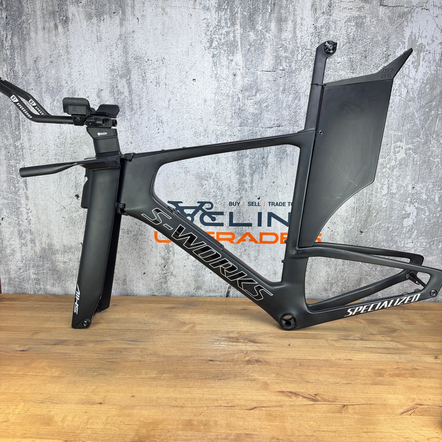Low Mile! Specialized S-Works Shiv Large Carbon TT/Triathlon Disc Frameset 700c