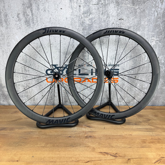 Mint! Mavic Cosmic SLR 45 Carbon Tubeless Disc Brake Wheelset 700c Ceramic 1484g