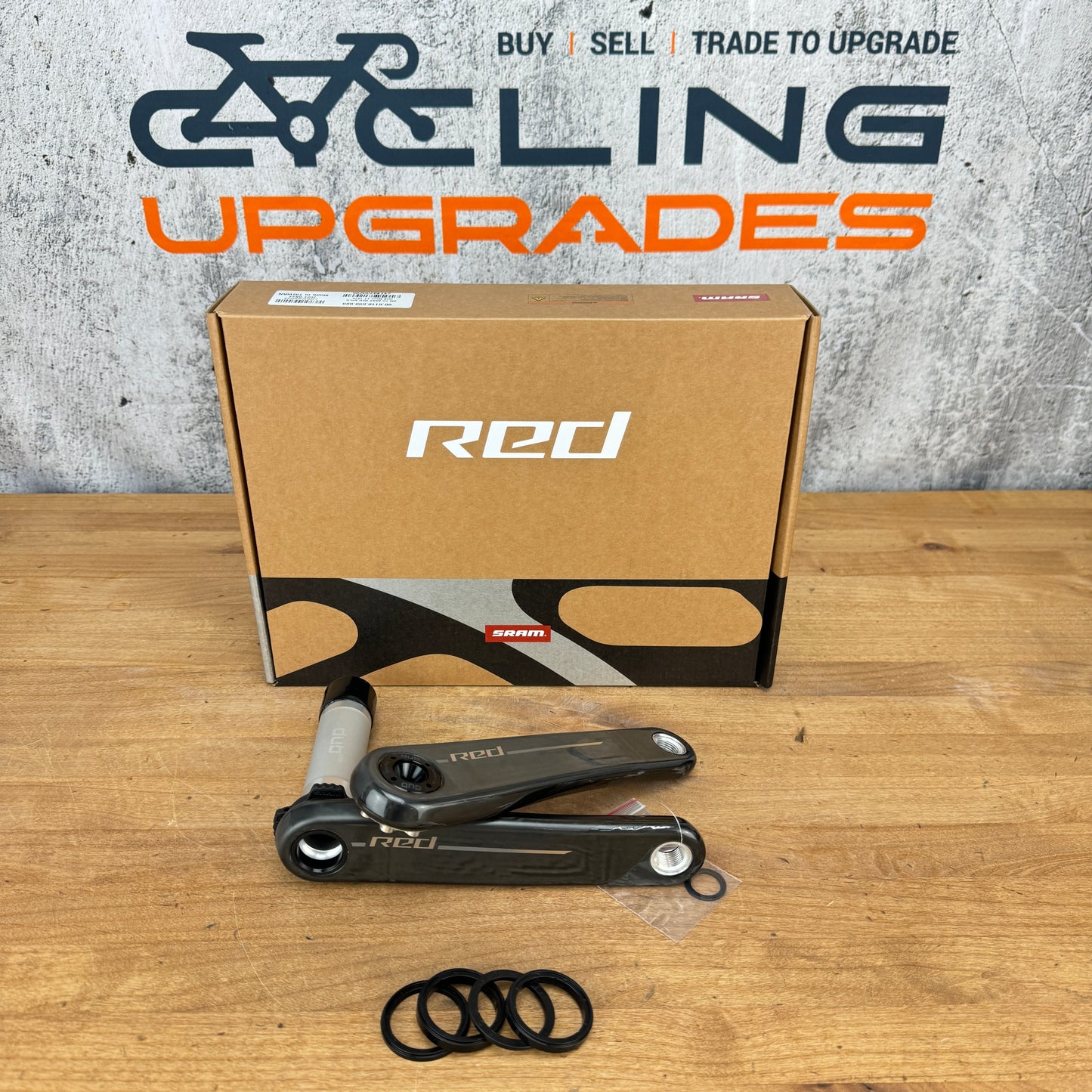 New! SRAM Red AXS XPLR E1 170mm DUB Wide Carbon Bike Crankset 315g